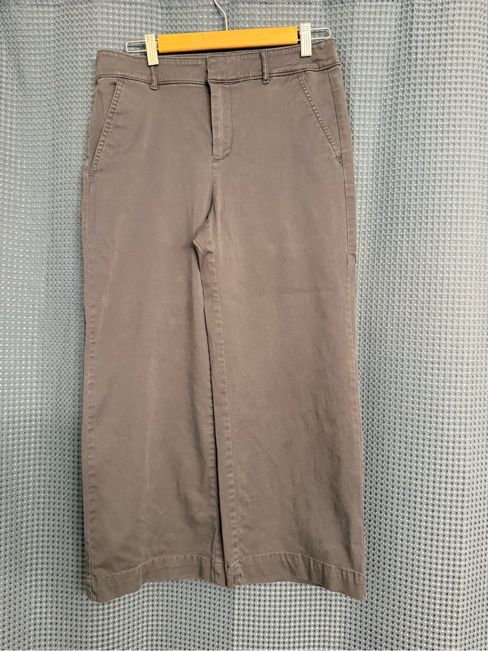 LOFT Wide-Leg Chinos in  Blue